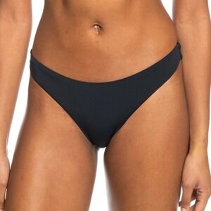 Roxy Womens Black  Beach Classics Tanga Cheeky/Thong Bikini Bottoms UPF 50+ XS